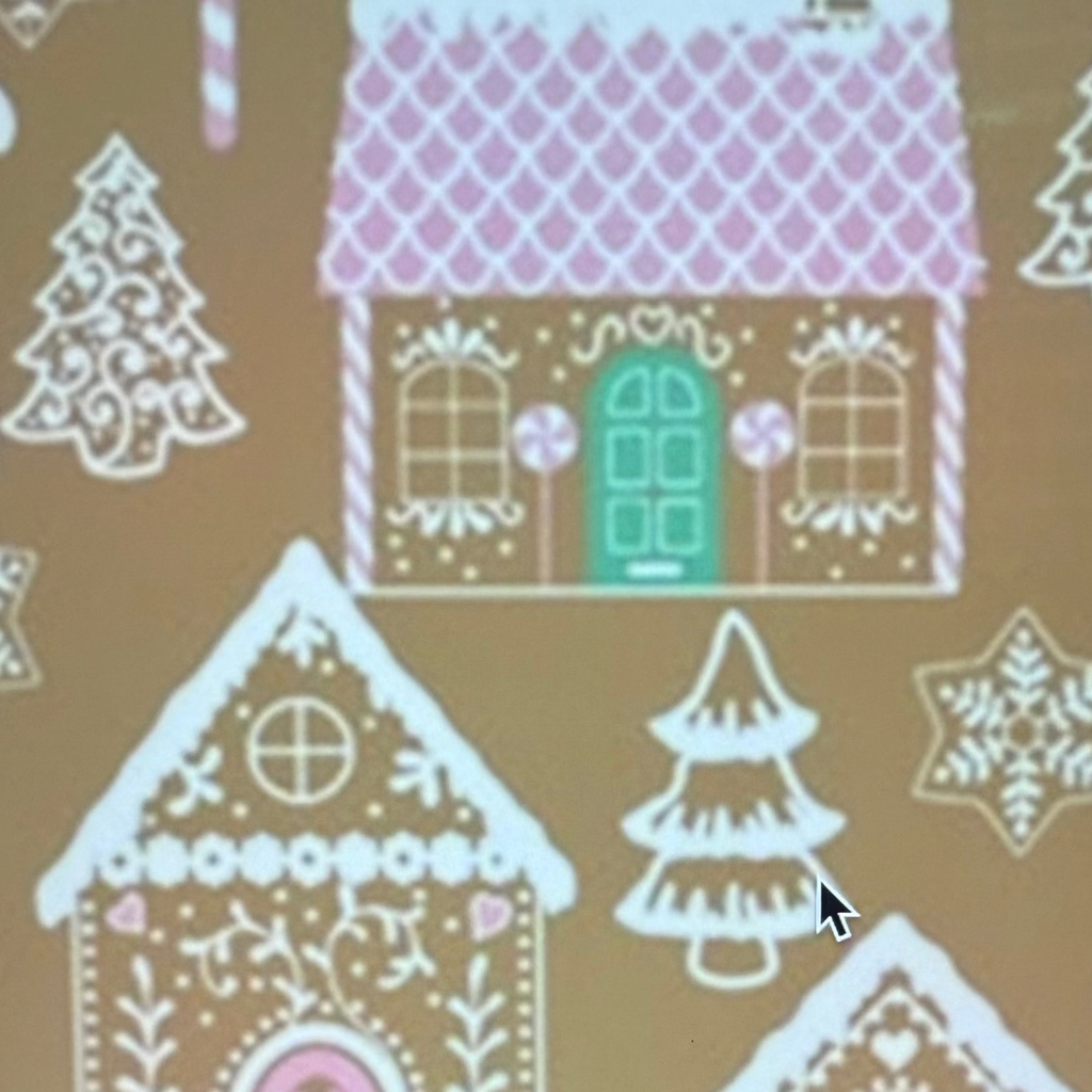 Pink and Green Gingerbread Lane